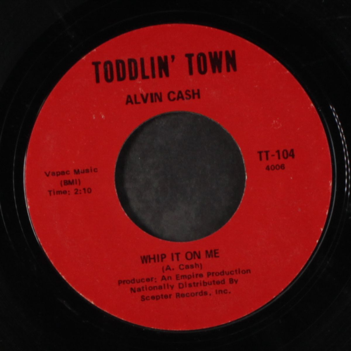 alvin's bag / whip it on me by ALVIN CASH