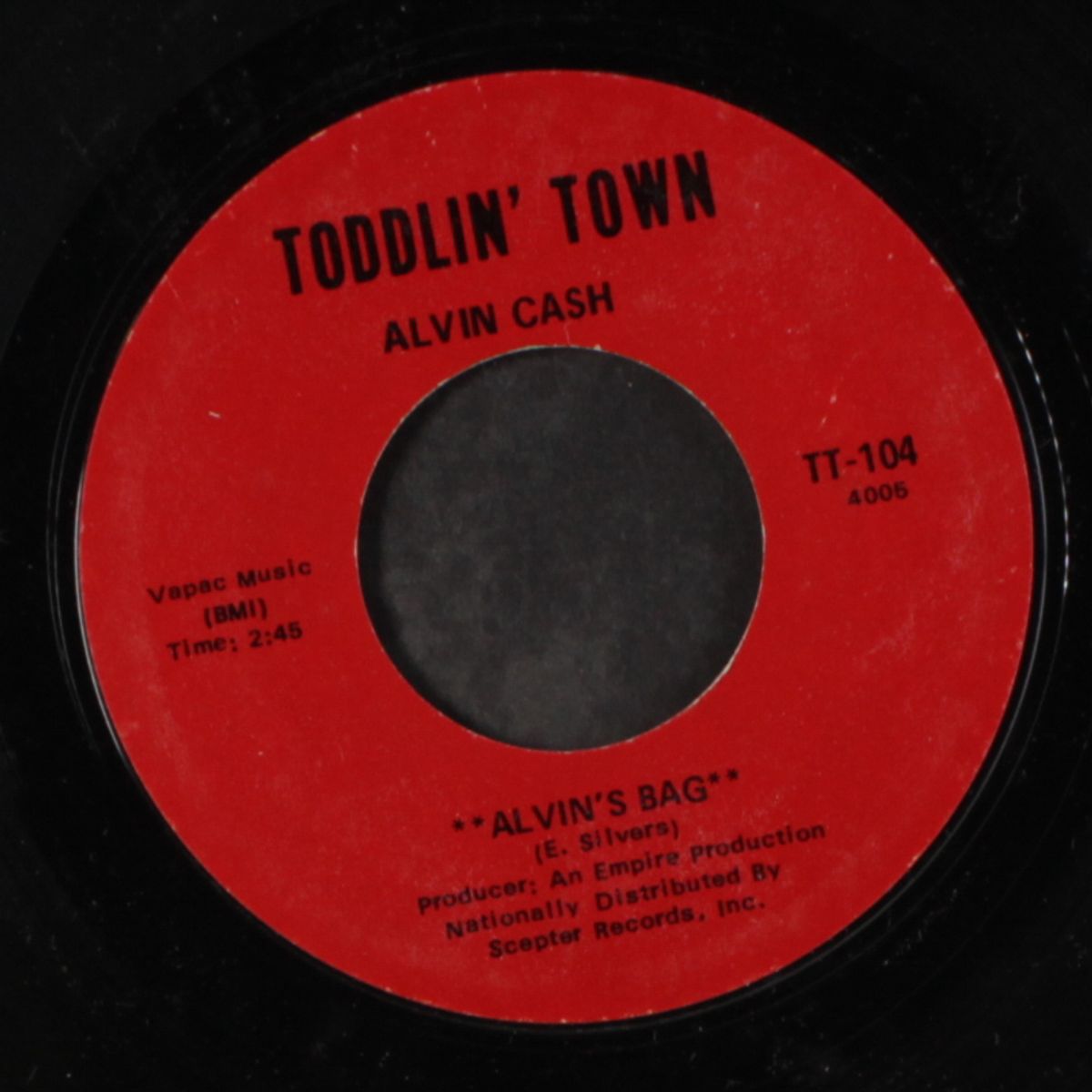 alvin's bag / whip it on me by ALVIN CASH