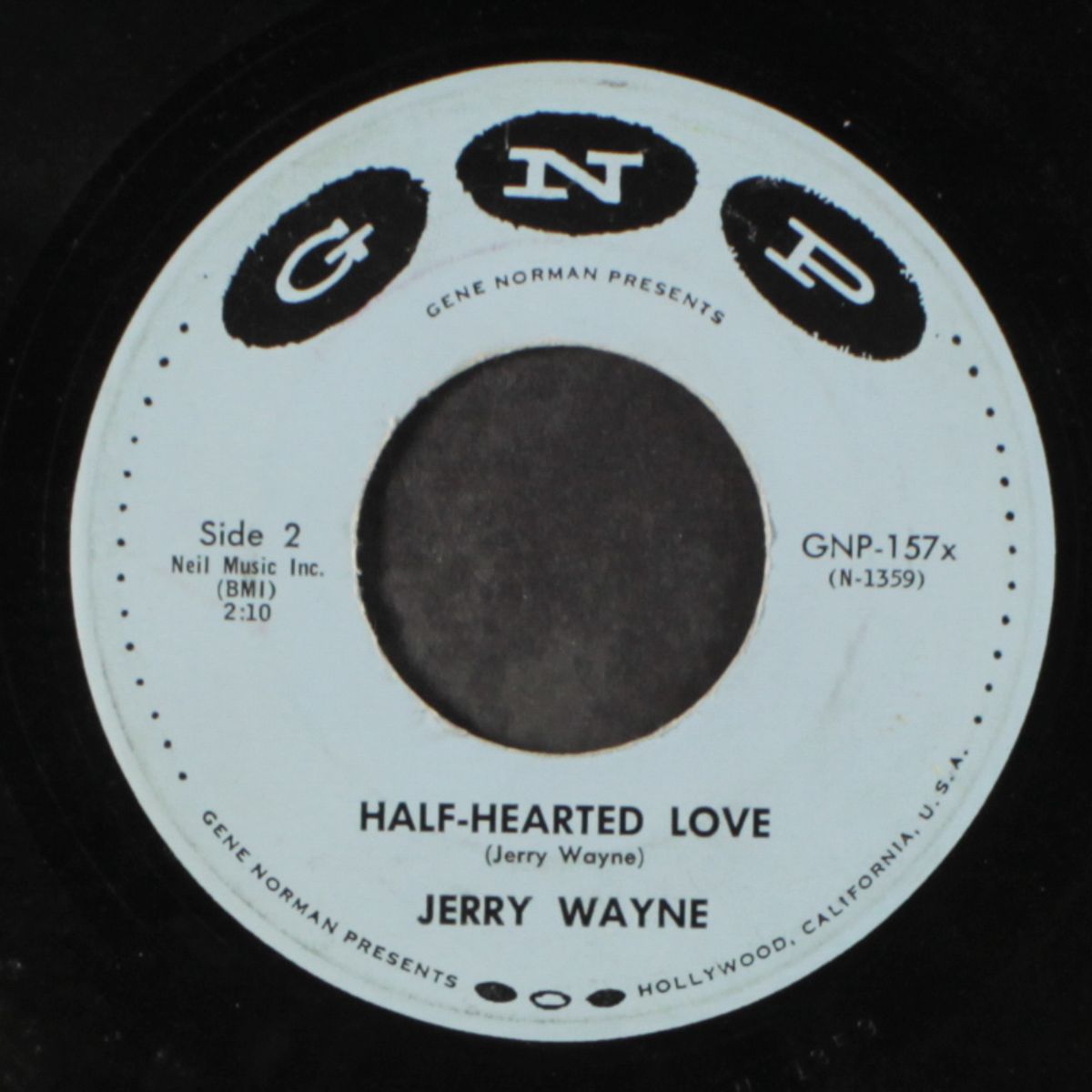 ten thousand miles / half-hearted love by JERRY WAYNE