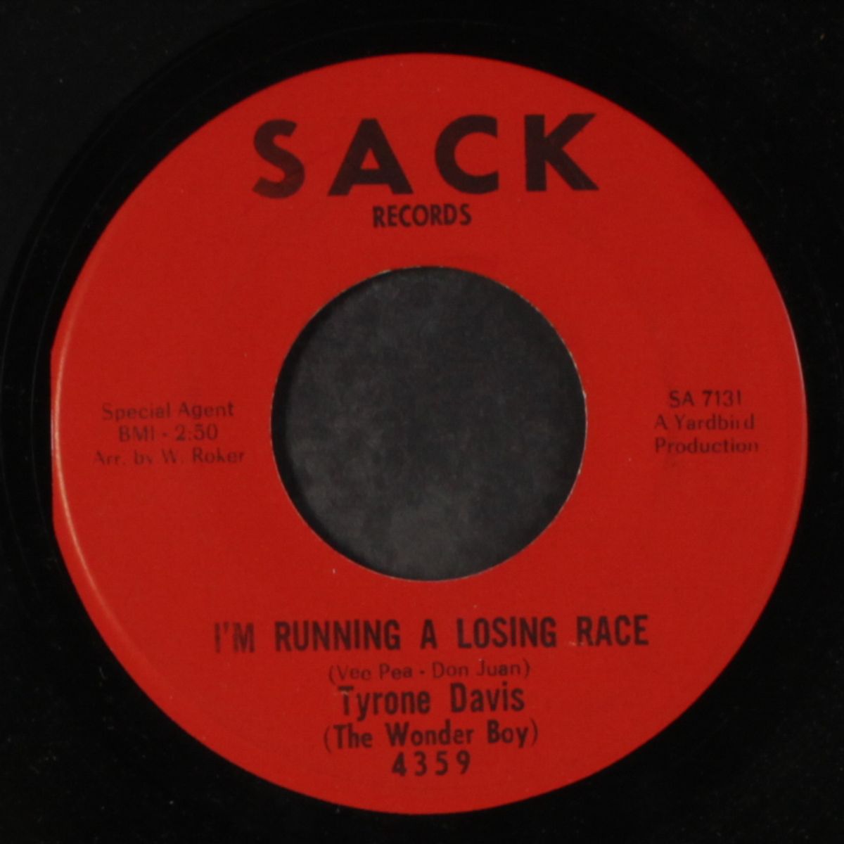 i'm running a losing race / i tried it over by TYRONE WONDER BOY DAVIS