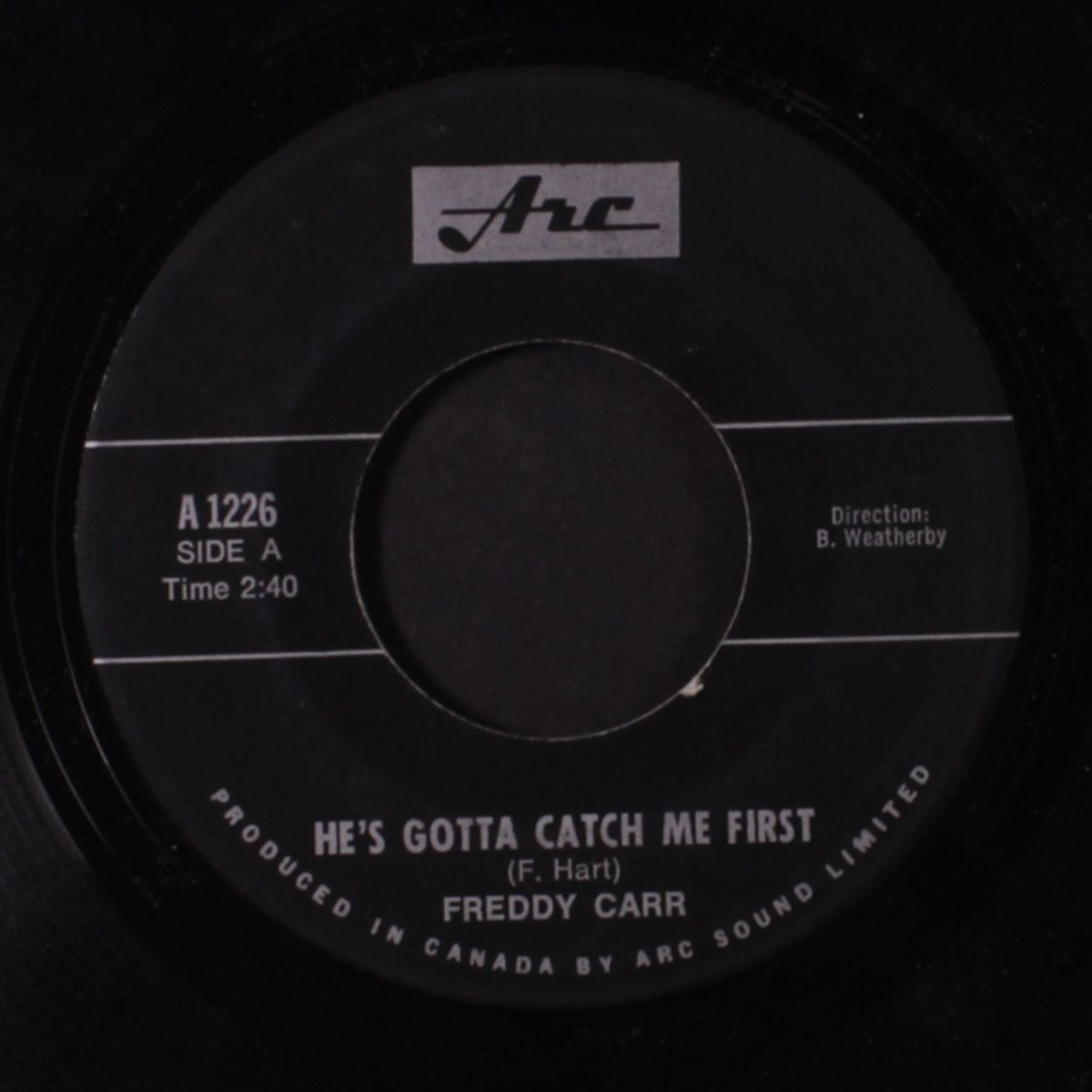 he's gotta catch me first / in my memory by FREDDY CARR