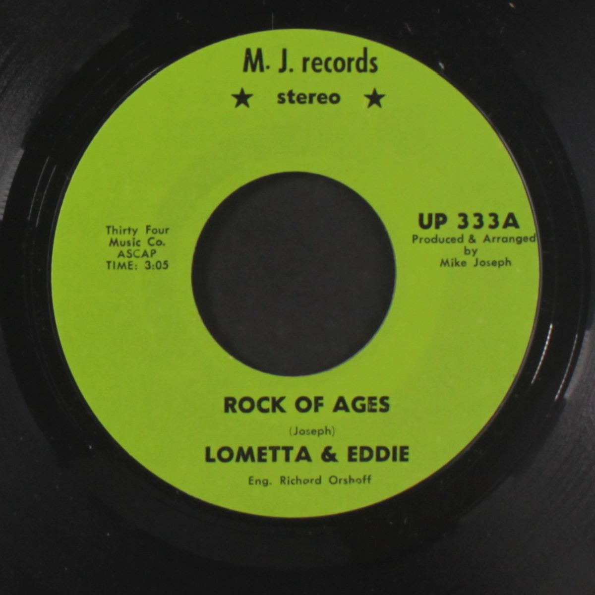 rock of ages / same by LOMETTA & EDDIE