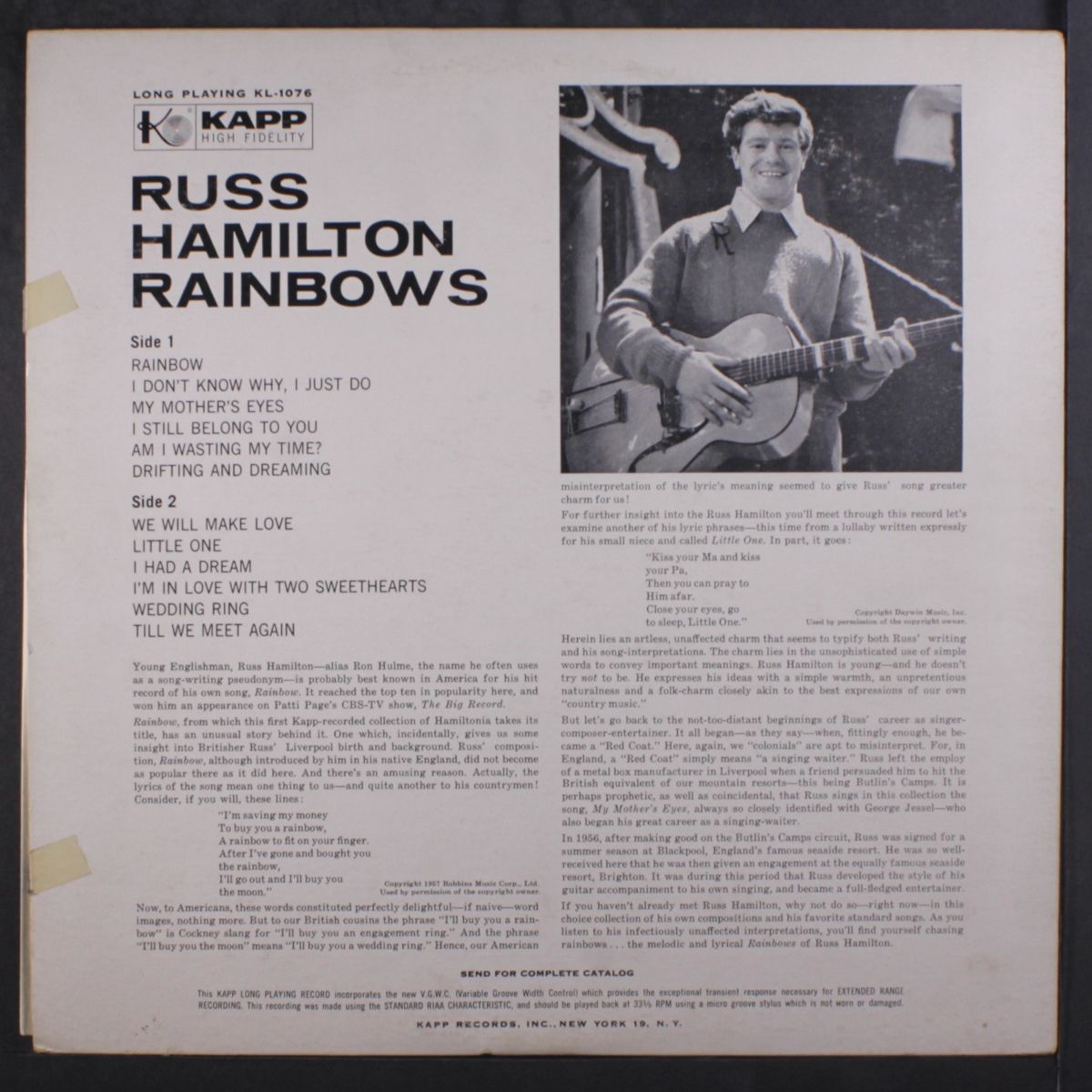 rainbows by RUSS HAMILTON