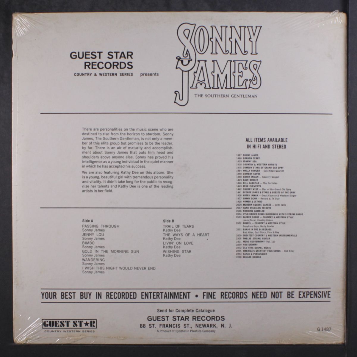 the southern gentleman by SONNY JAMES/KATHY DEE