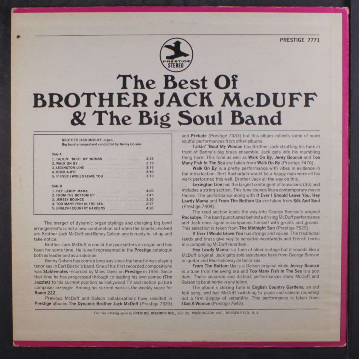best of by BROTHER JACK MCDUFF