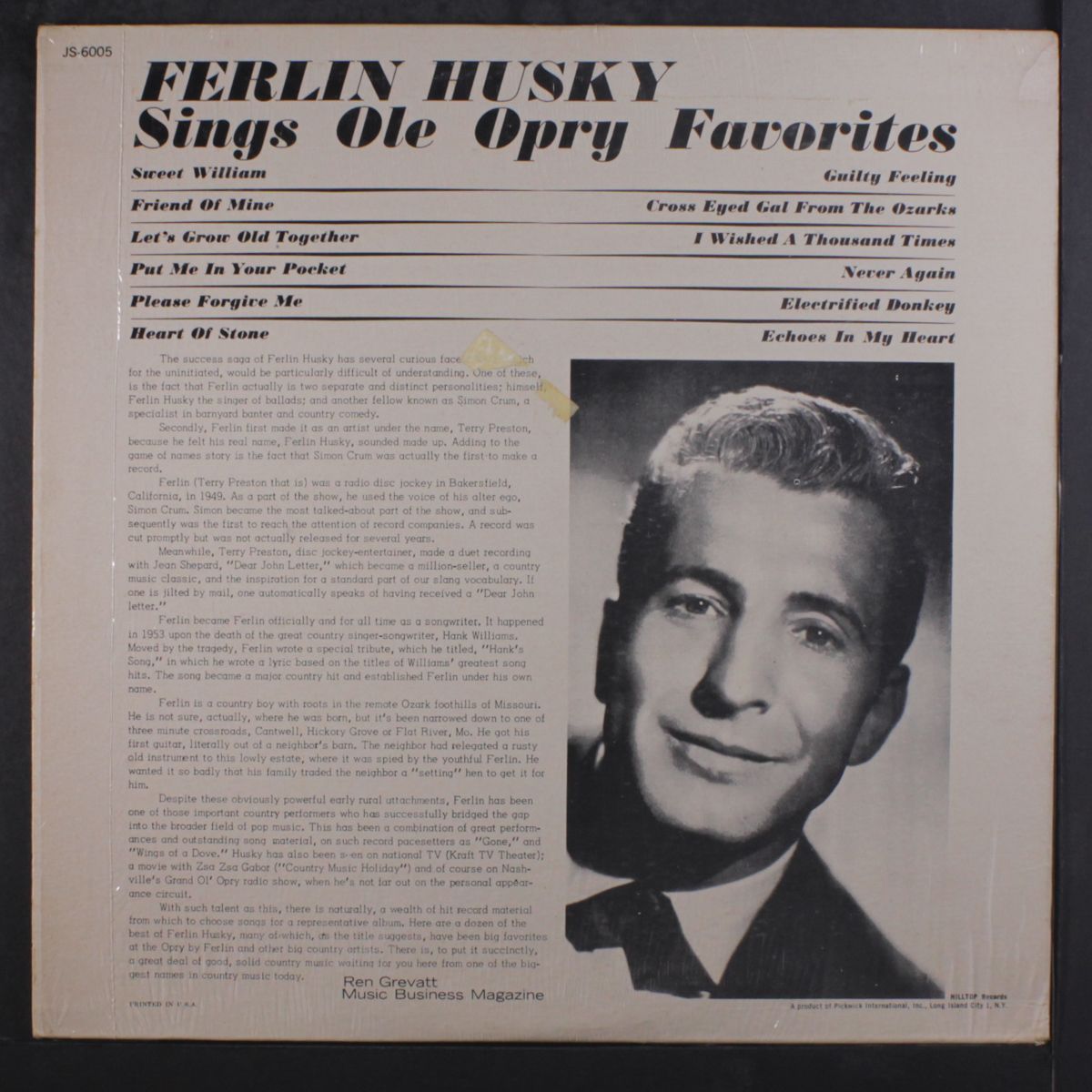 sings ole opry favorites by FERLIN HUSKY