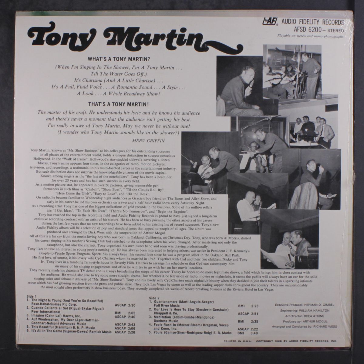 tony martin by TONY MARTIN