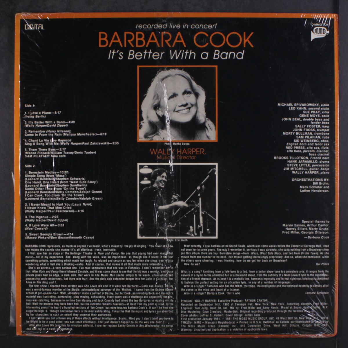 it's better with a band by BARBARA COOK