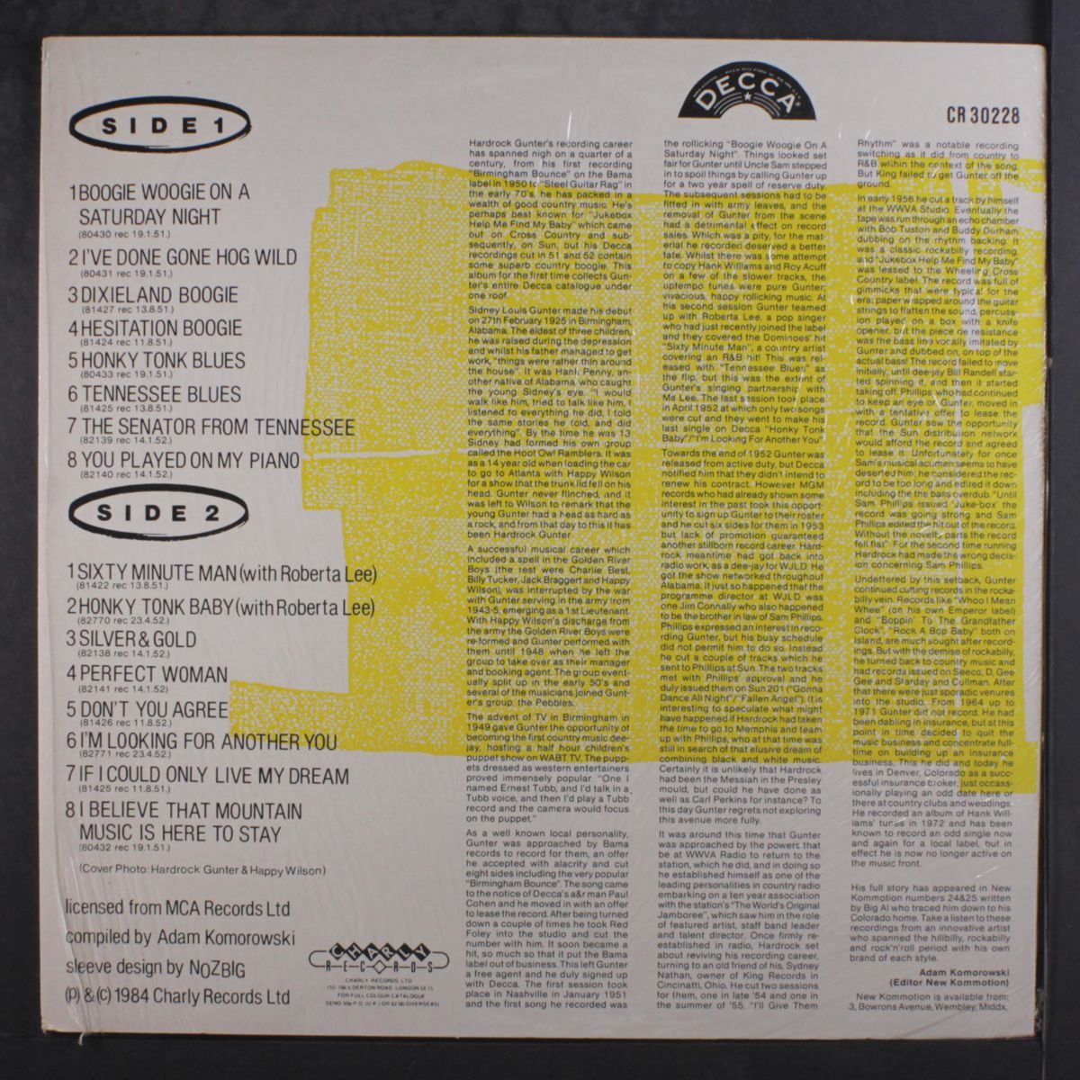 boogie woogie on a saturday night by HARDROCK GUNTER