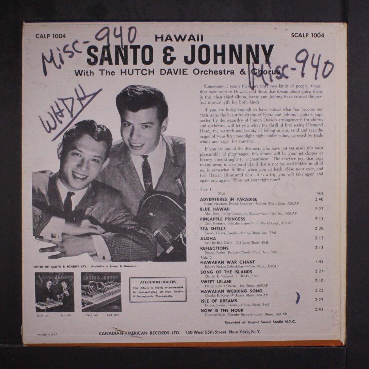 hawaii by SANTO & JOHNNY