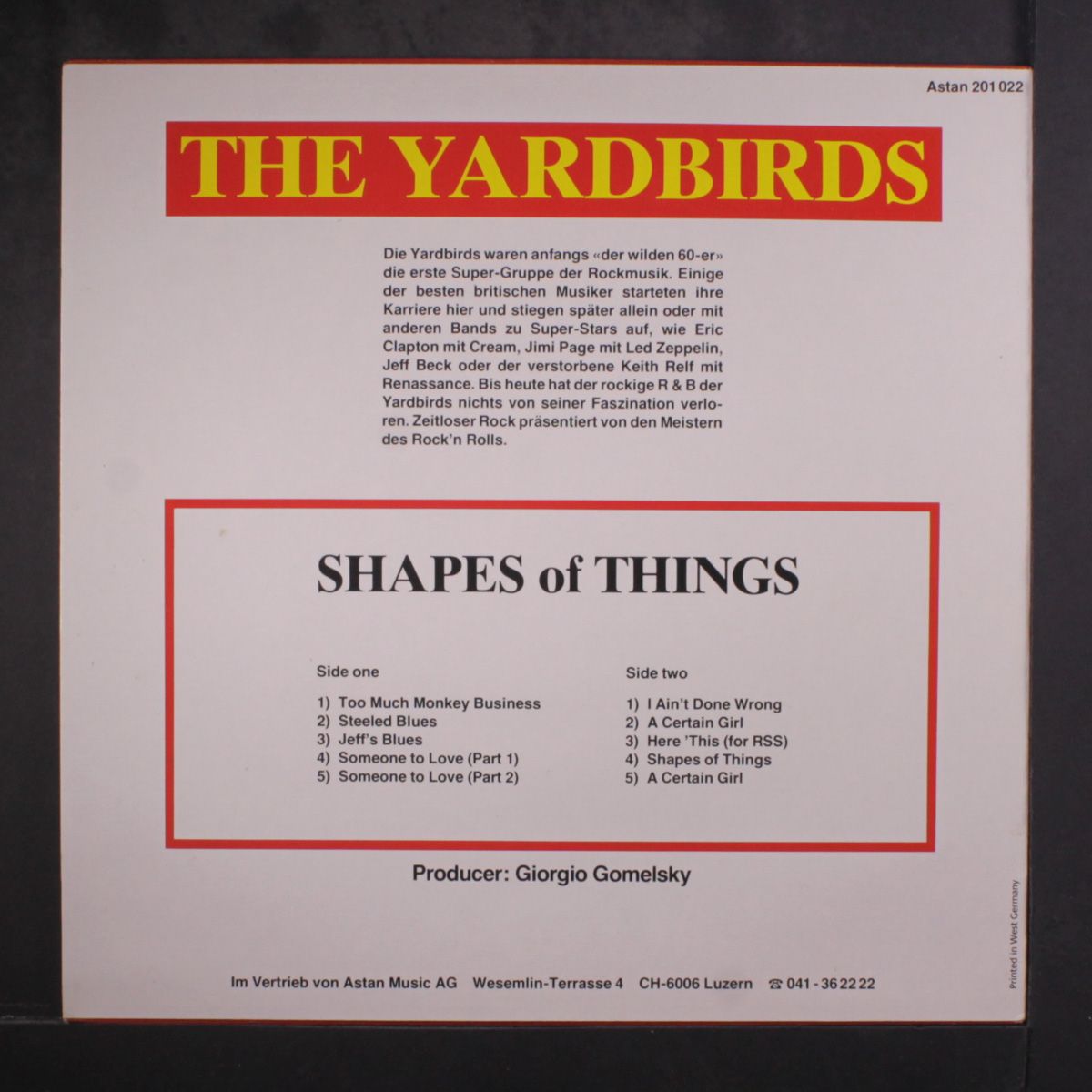 shapes of things by YARDBIRDS