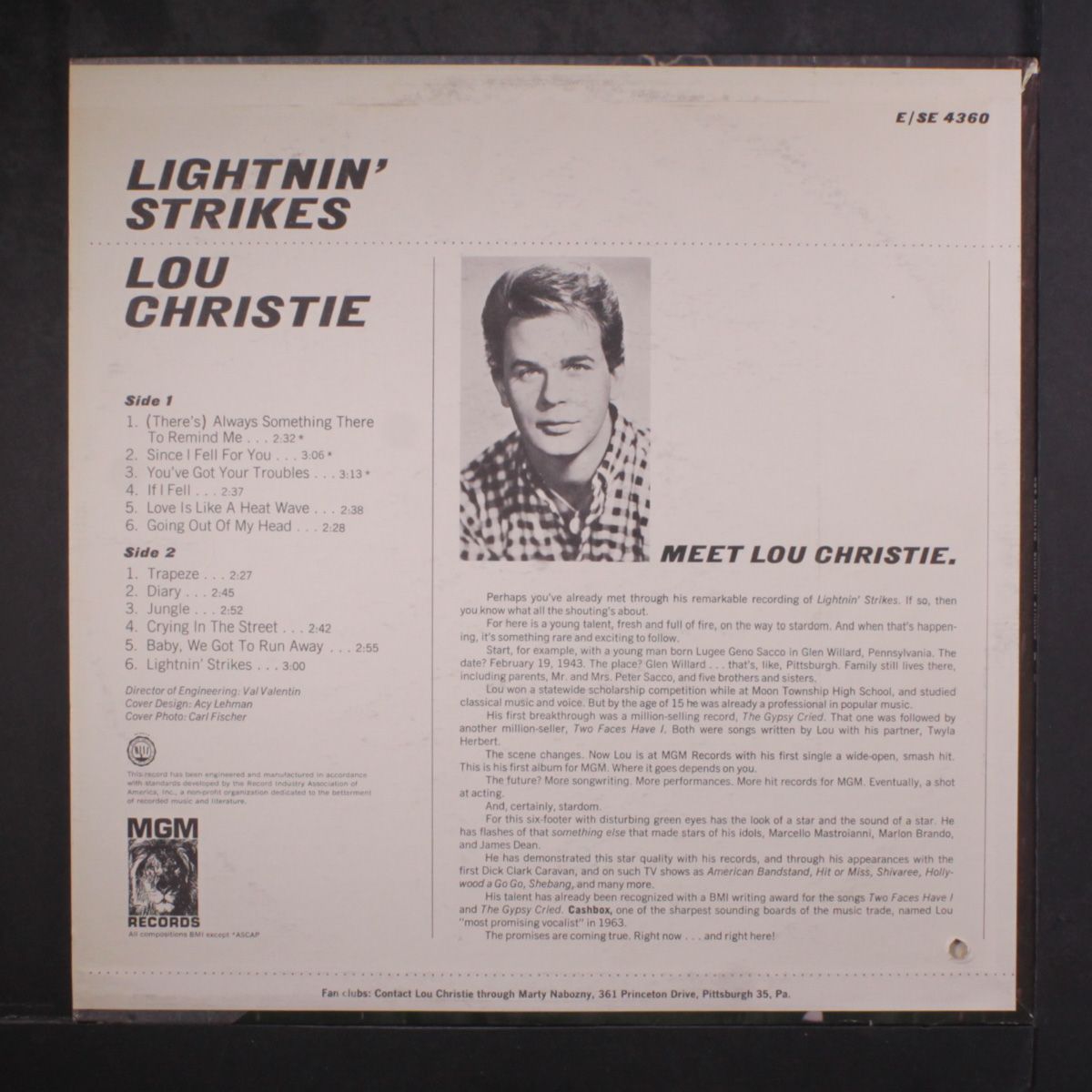 lightnin' strikes by LOU CHRISTIE