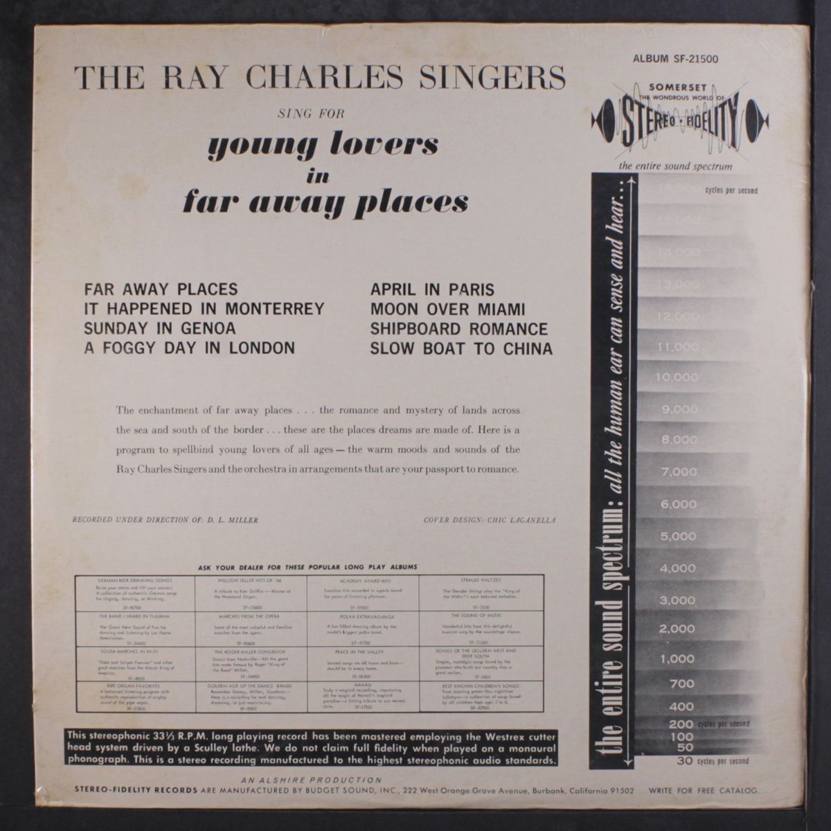 young lovers in far away places by RAY CHARLES SINGERS