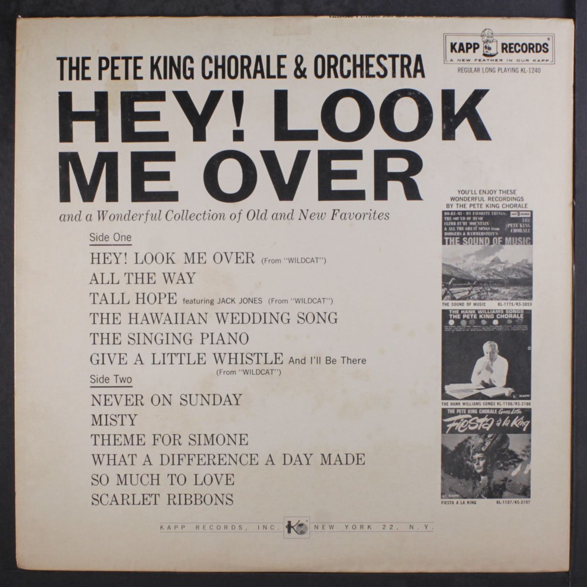 hey! look me over by PETE KING CHORALE