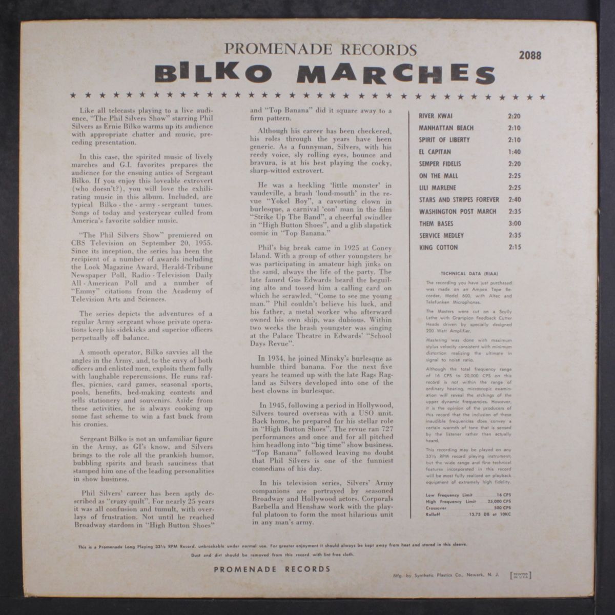 bilko marches by PHIL SILVERS
