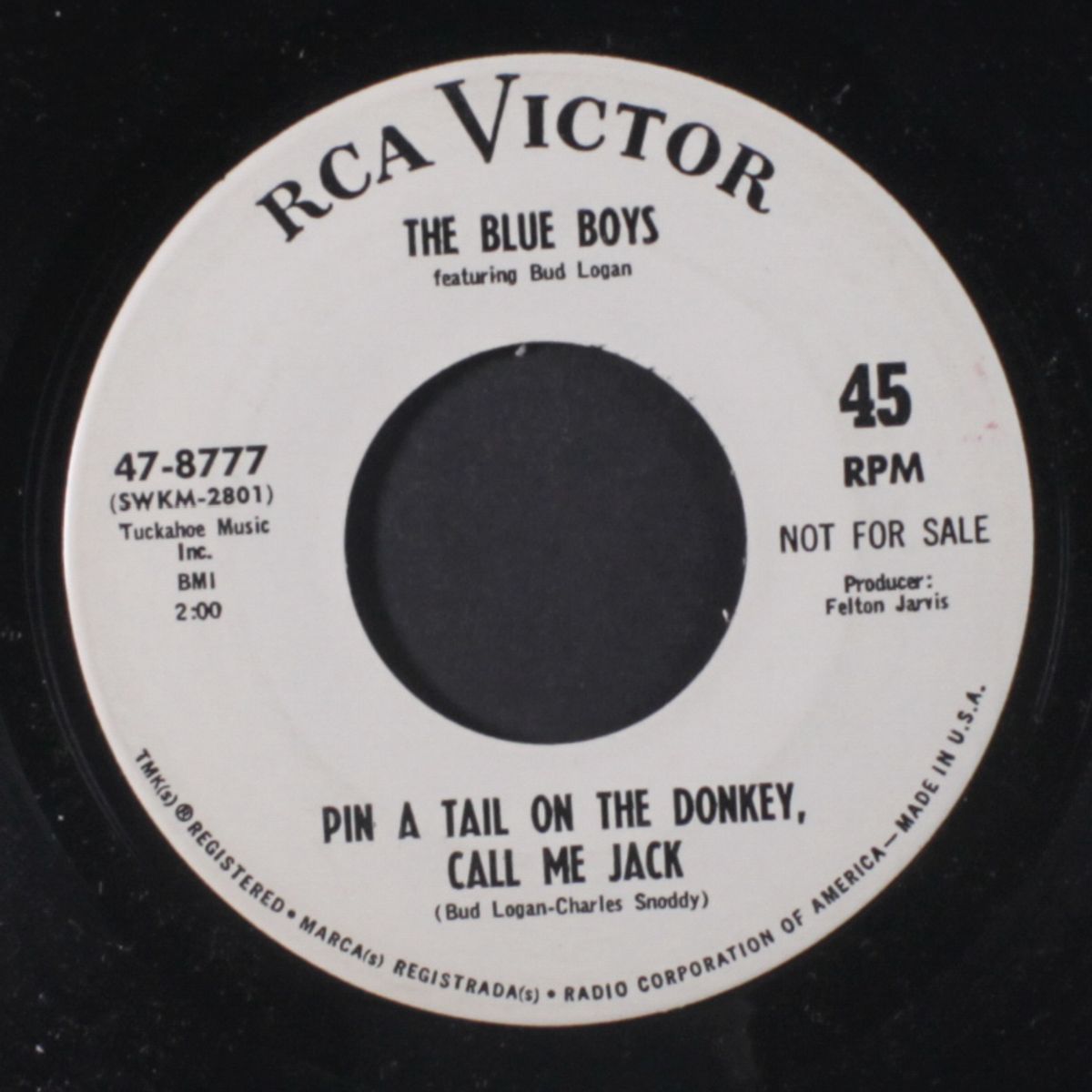 love struck me down / pin a tail on the donkey by BLUE BOYS