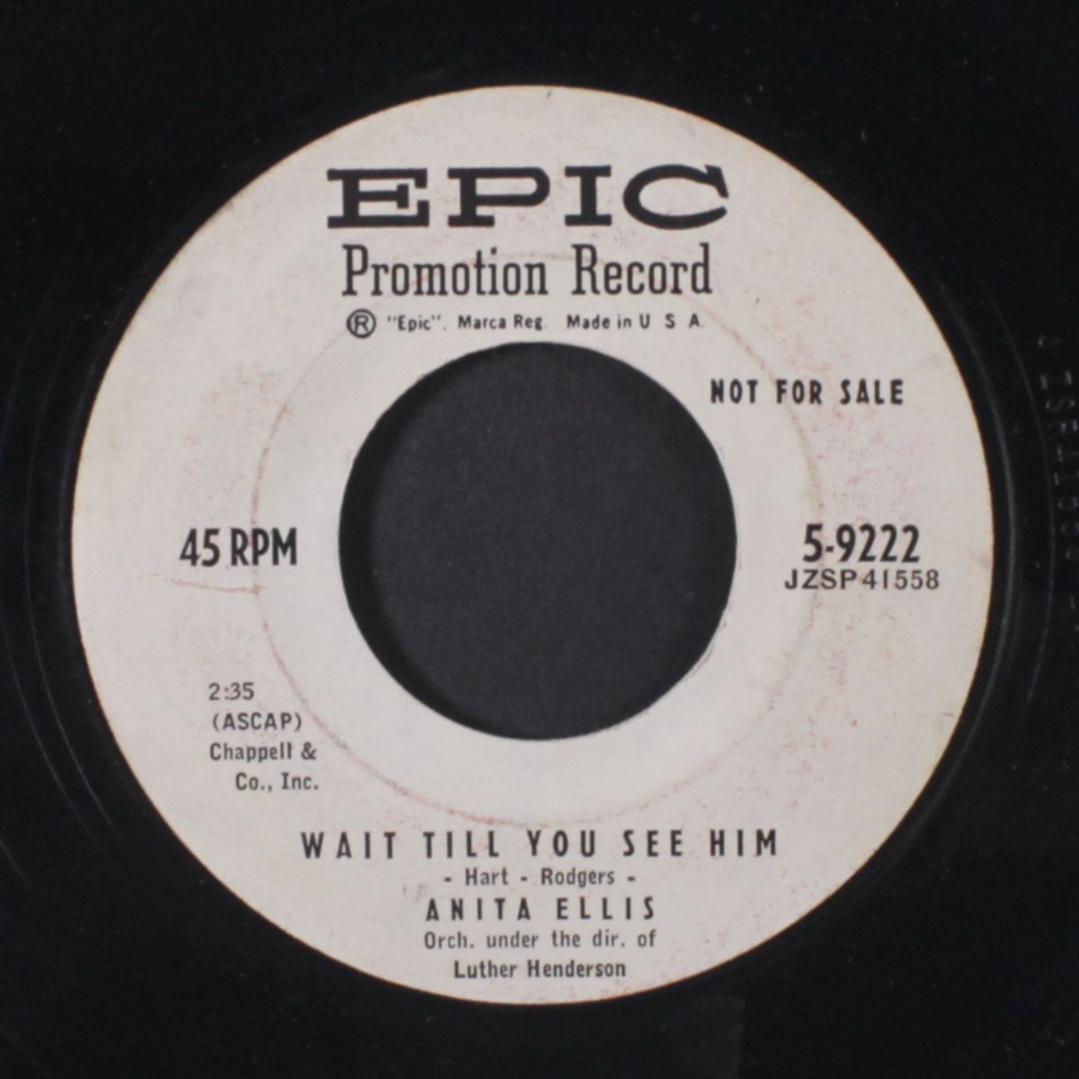 how will i know / wait till you see him by ANITA ELLIS