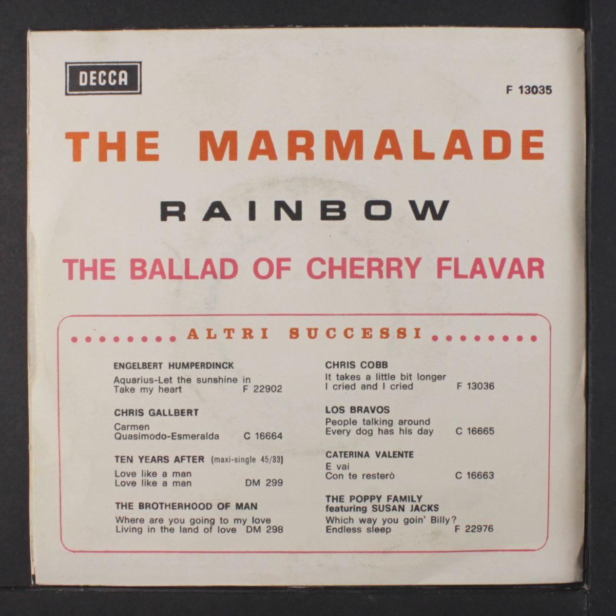 rainbow / the ballad of cherry flavar by MARMALADE