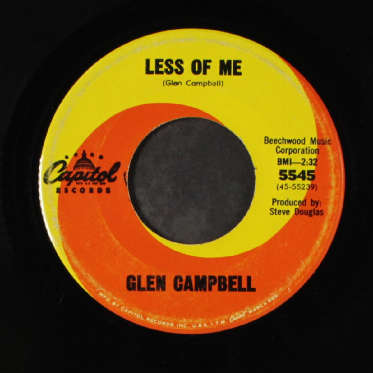 private john q / less of me by GLEN CAMPBELL