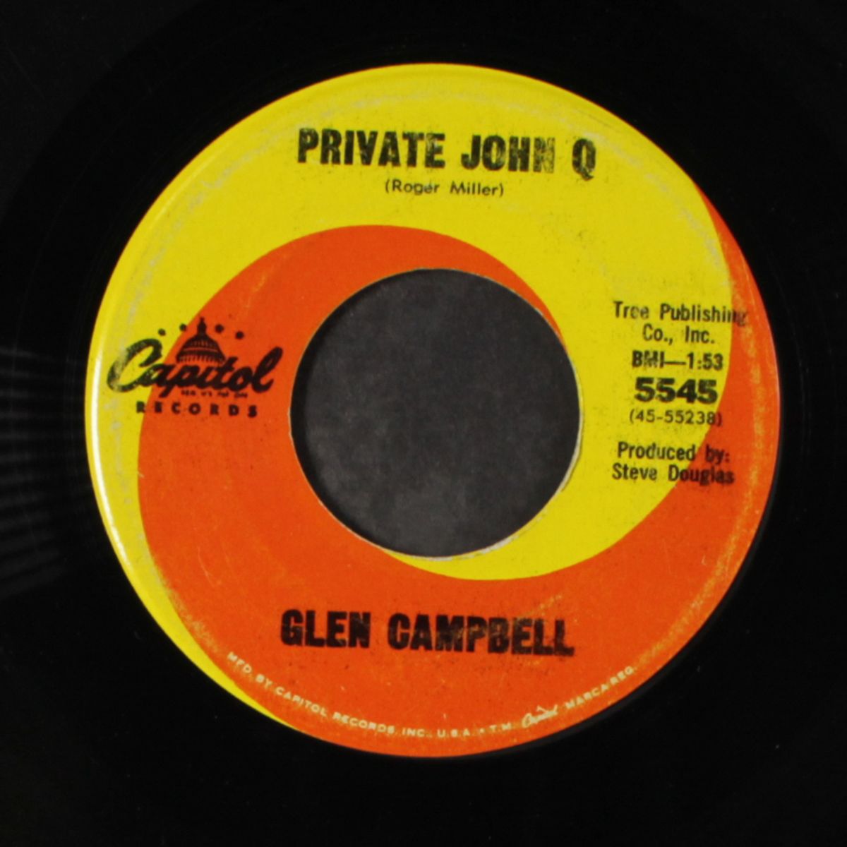 private john q / less of me by GLEN CAMPBELL