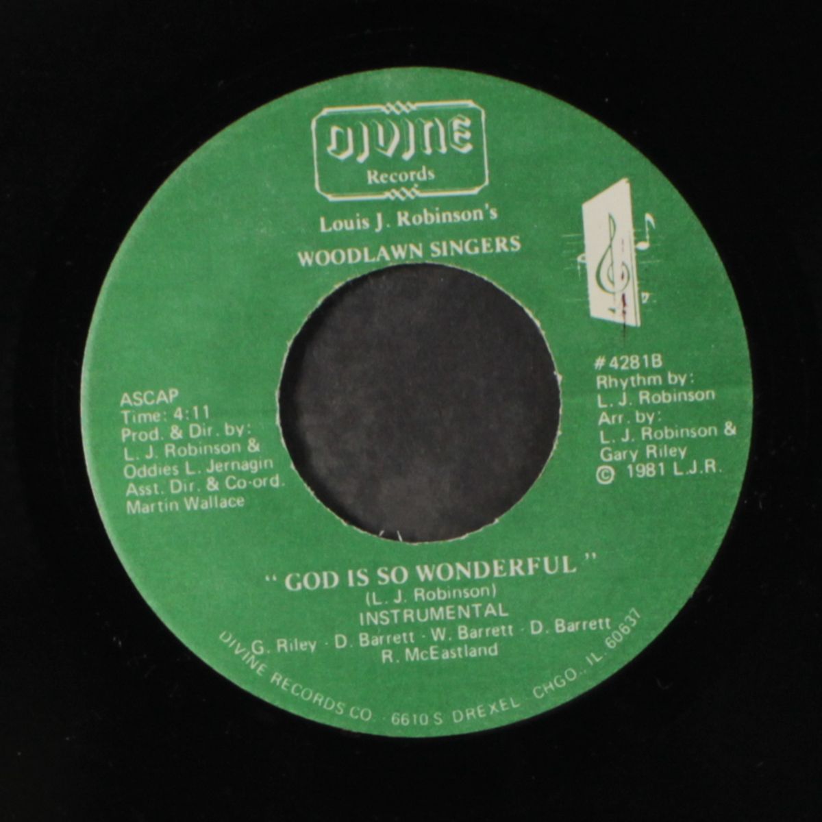 god is so wonderful / instrumental by WOODLAWN SINGERS