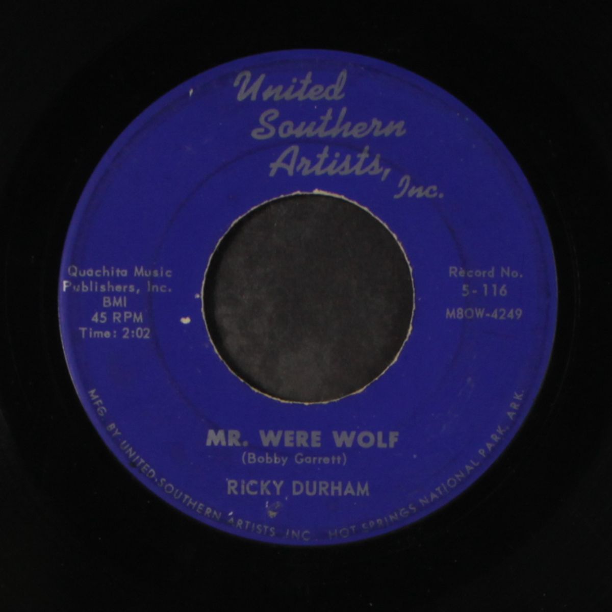 mr. were wolf / raining in my heart by RICKY DURHAM