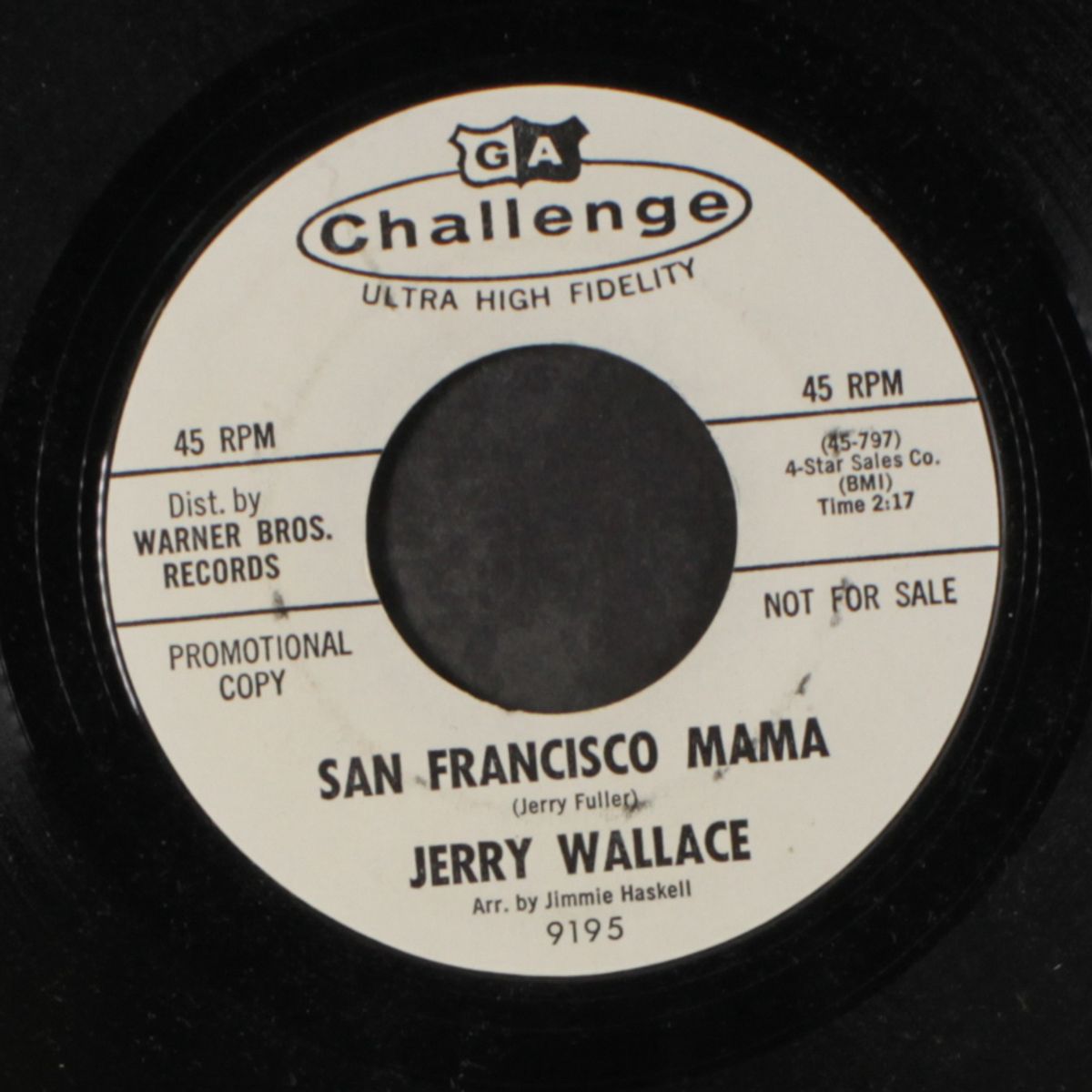 san francisco mama / just walking in the rain by JERRY WALLACE