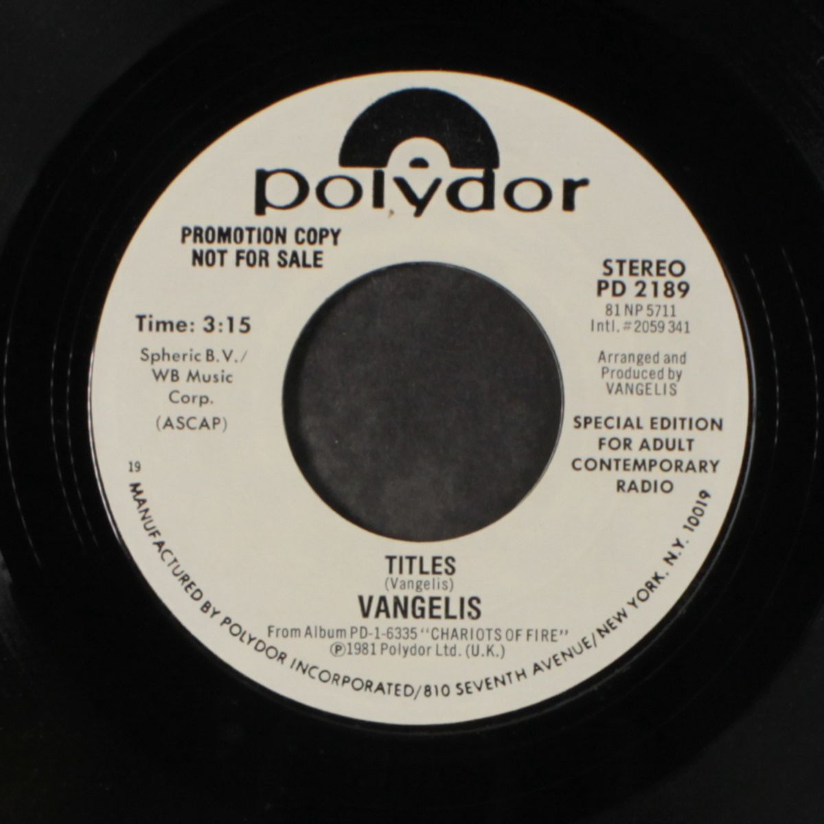 titles / same by VANGELIS