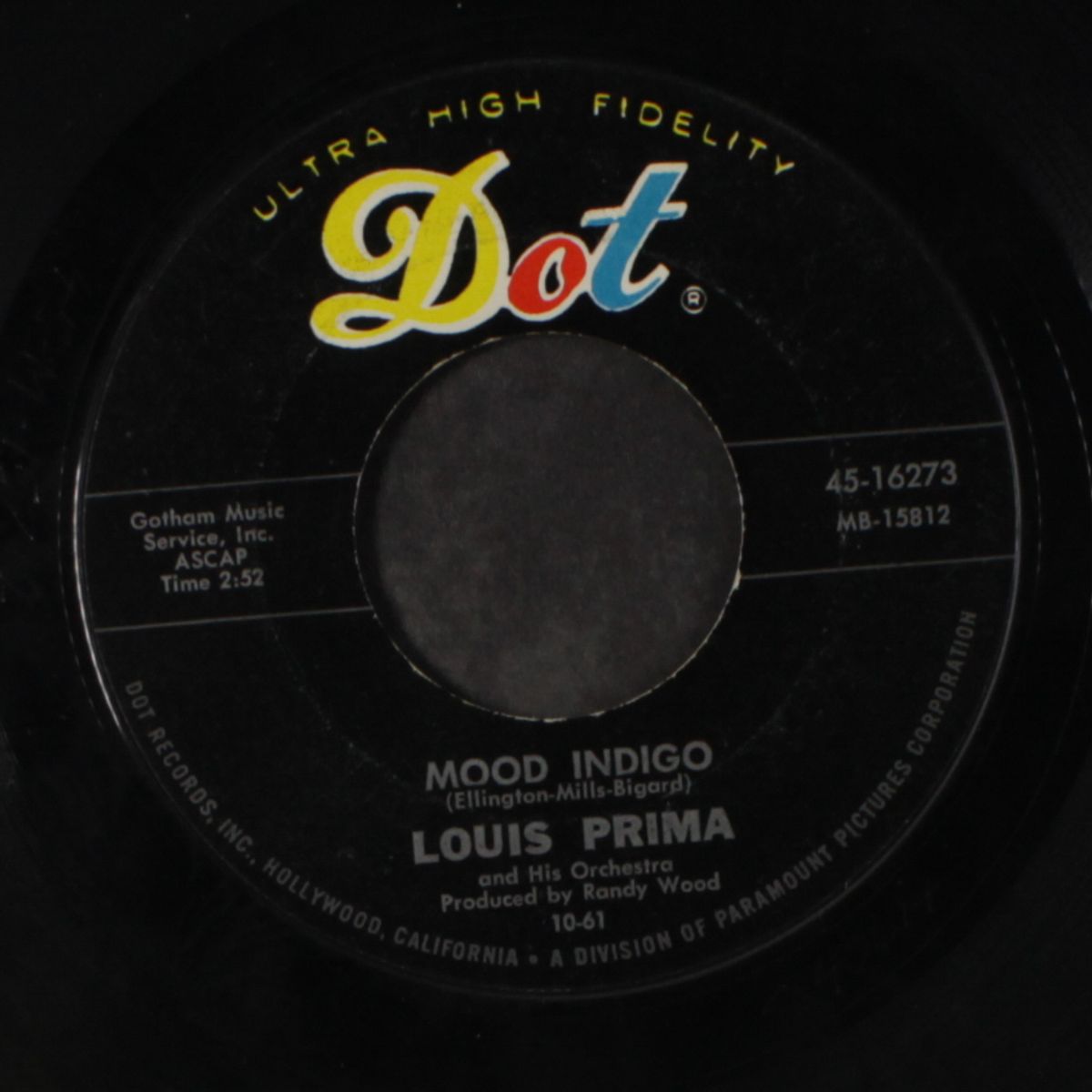 come back to sorrento / mood indigo by LOUIS PRIMA & KEELY SMITH