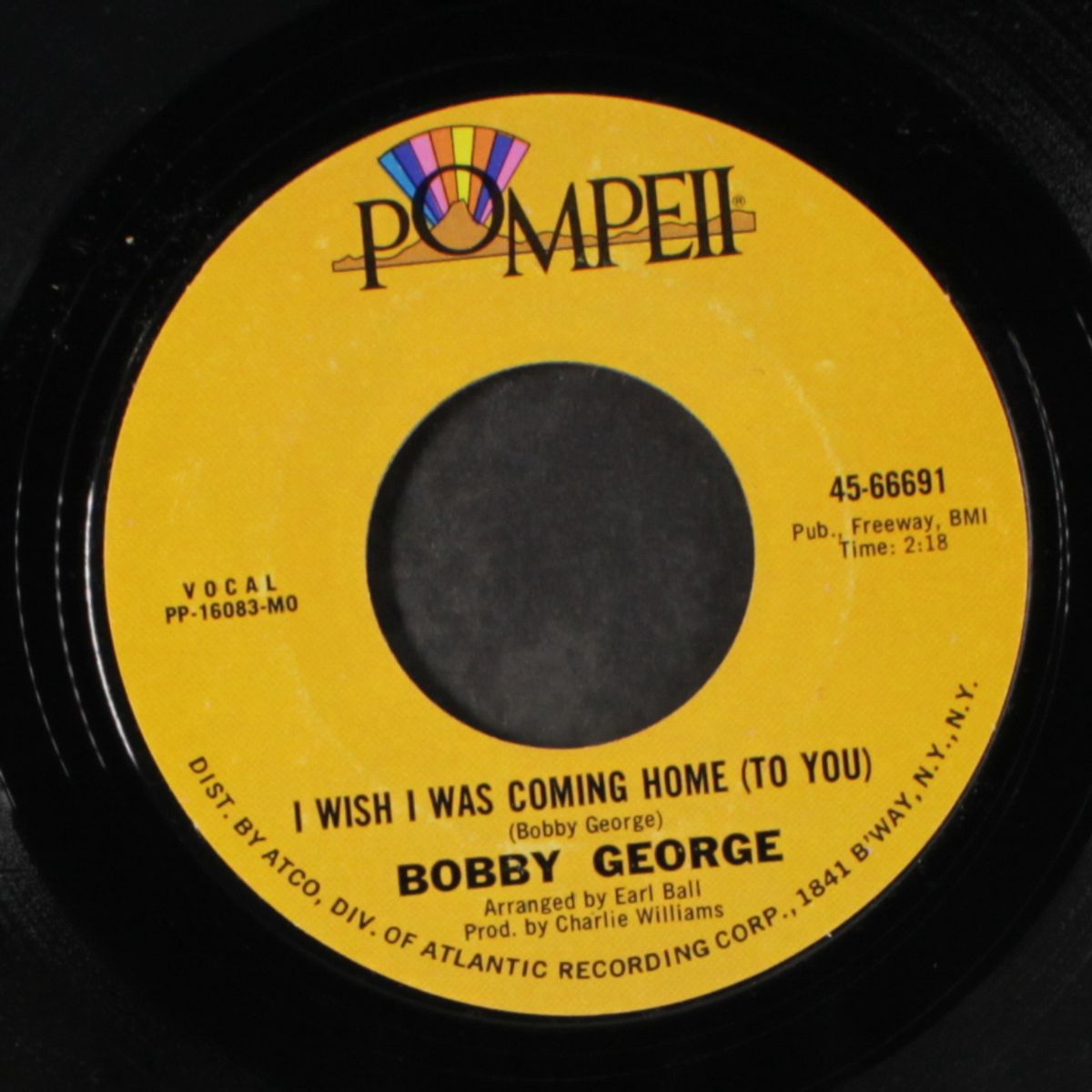 i wish i was coming home (to you) by BOBBY GEORGE