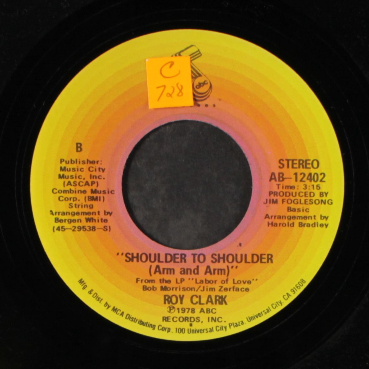 shoulder to shoulder / the happy days by ROY CLARK