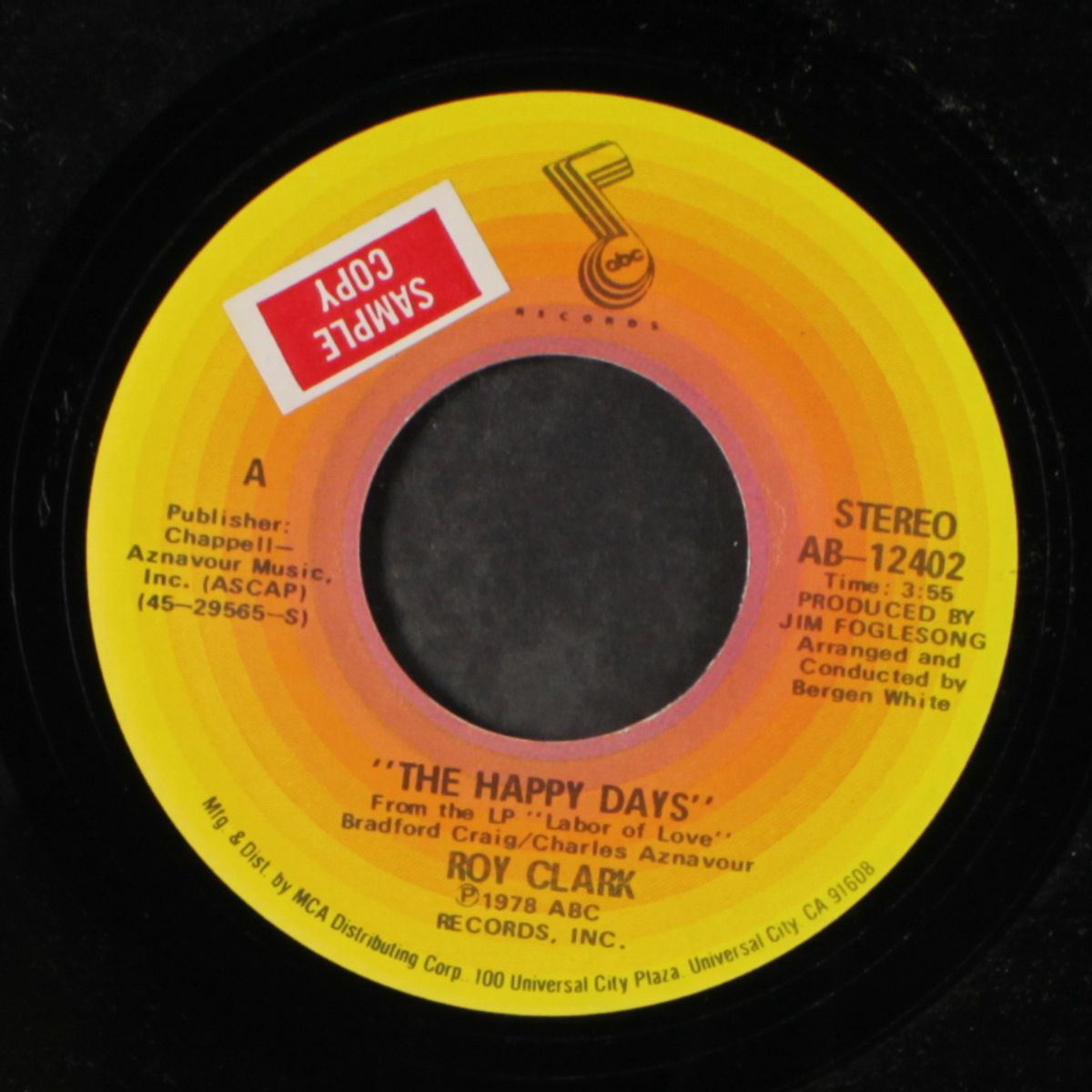 shoulder to shoulder / the happy days by ROY CLARK