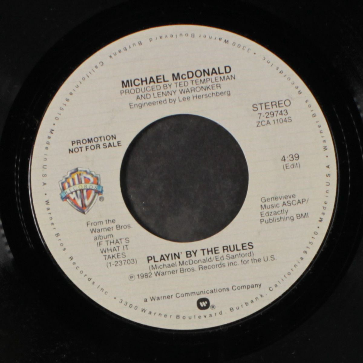 playin' by the rules / mono by MICHAEL MCDONALD