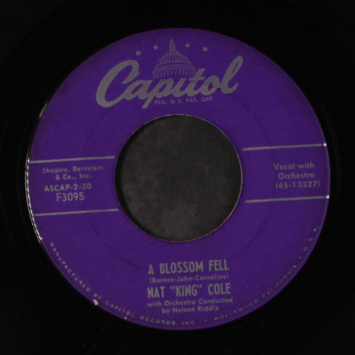 a blossom fell by NAT KING COLE & FOUR KNIGHTS
