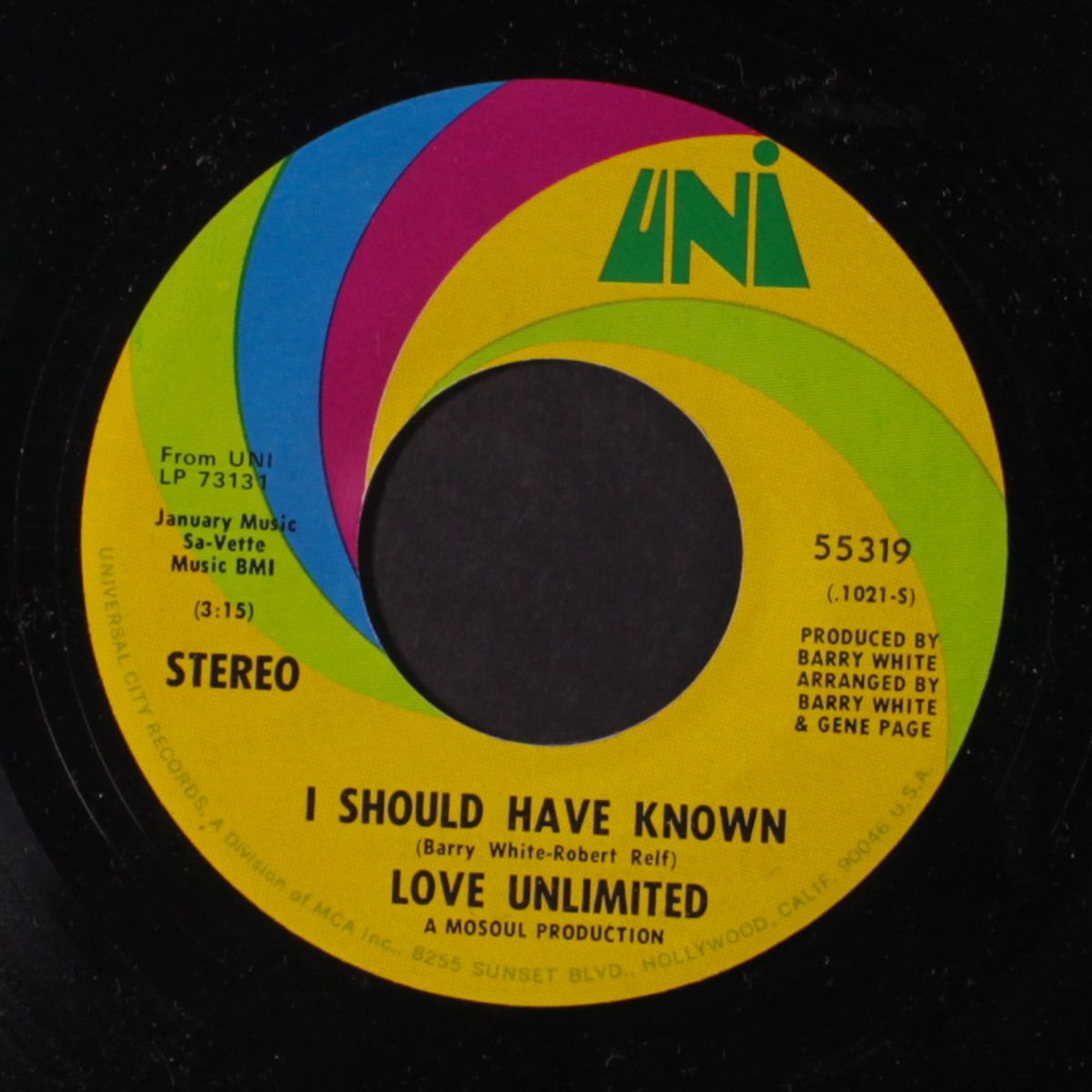 walkin' in the rain with the one i love / i should have known by LOVE UNLIMITED
