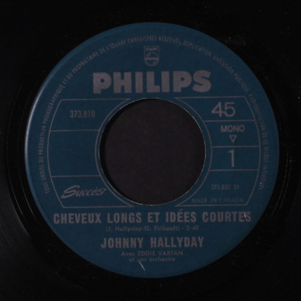 du respect / cheveux longs et idees courtes by JOHNNY HALLYDAY