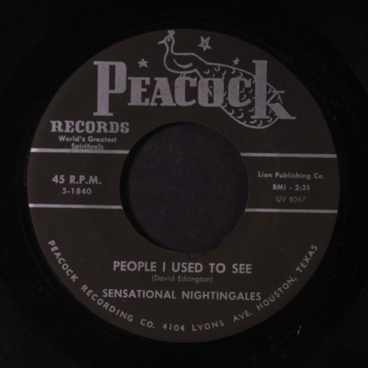the storm is passing over / people i used to see by SENSATIONAL NIGHTINGALES