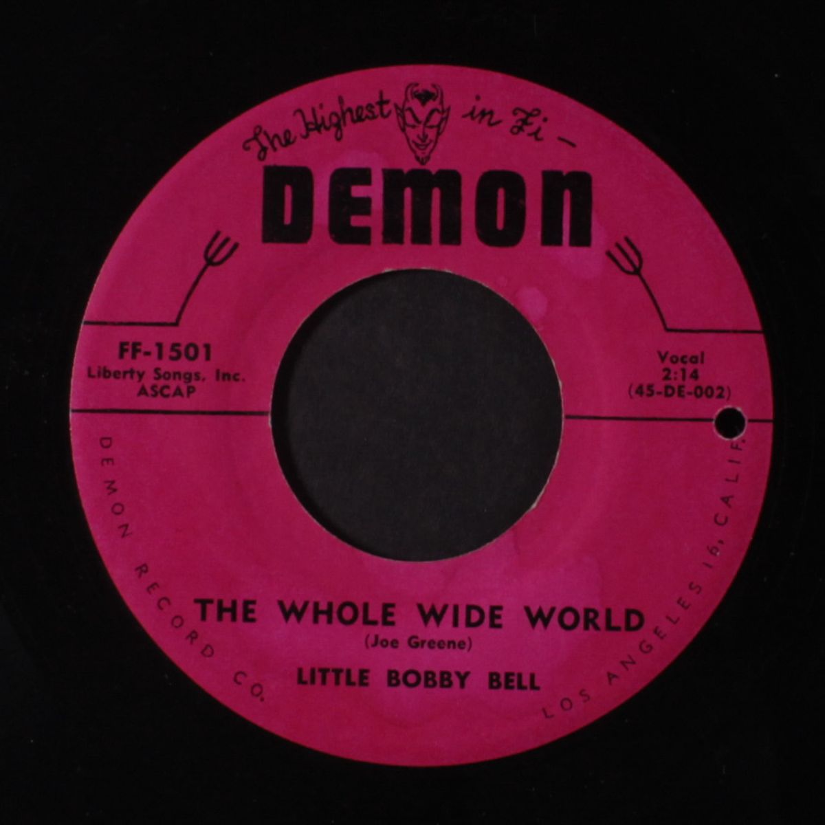 the whole wide world / you came, you saw, you conquered by LITTLE BOBBY BELL