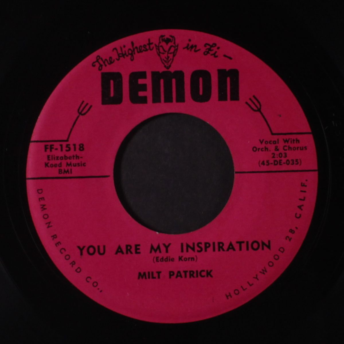 fountain of love / you are my inspiration by MILT PATRICK