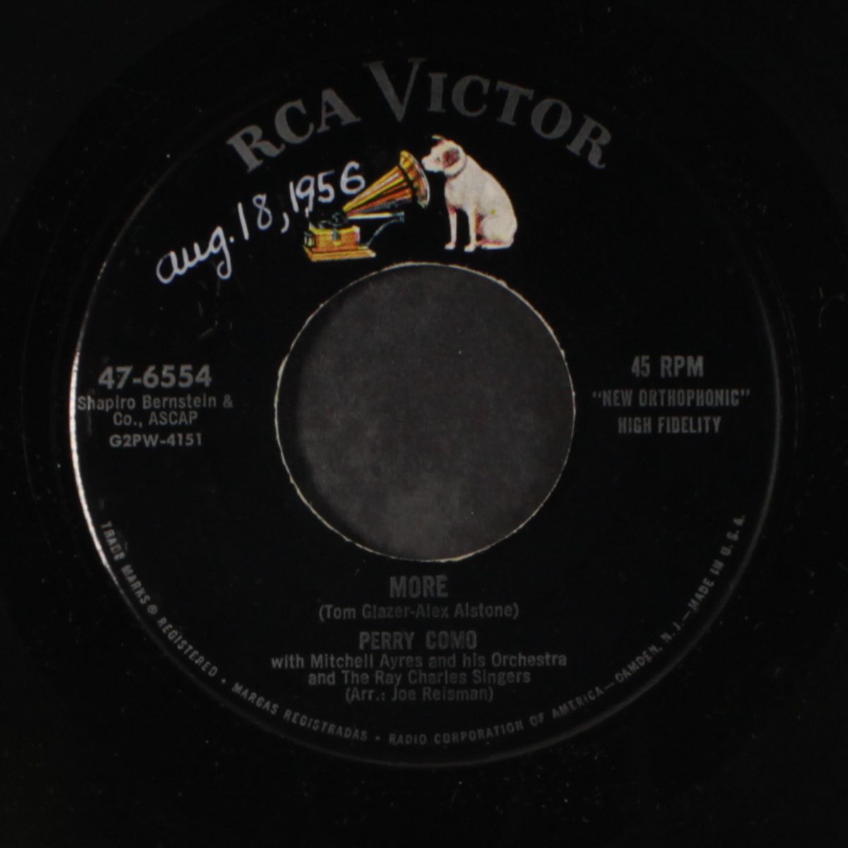 glendora / more by PERRY COMO