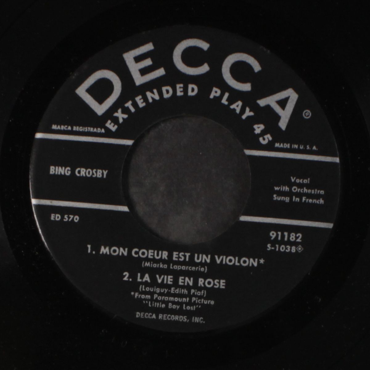 mademoiselle de paris + 3 by BING CROSBY