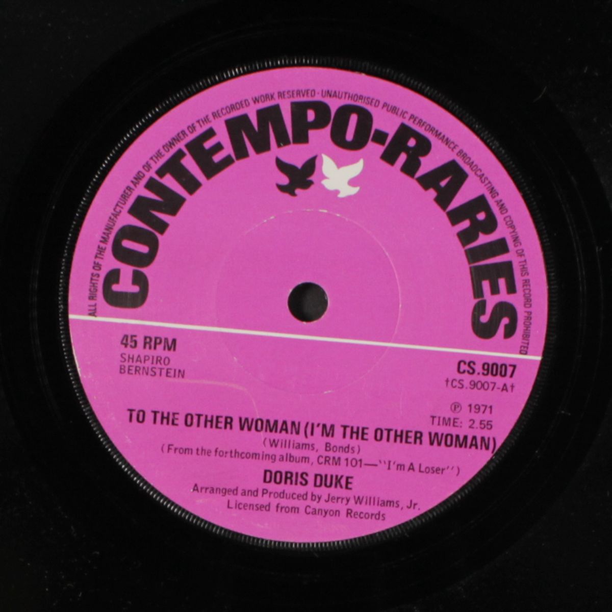 to the other woman / feet start walking by DORIS DUKE