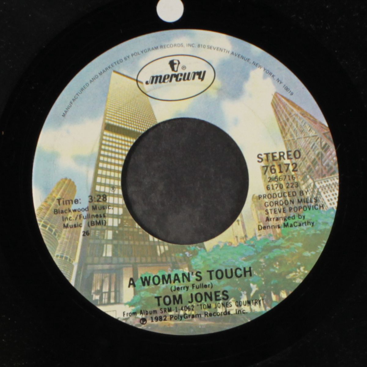 a woman's touch / i'll never get over you by TOM JONES
