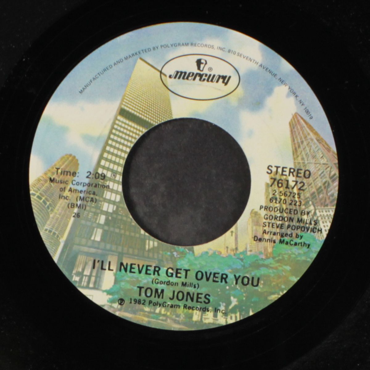 a woman's touch / i'll never get over you by TOM JONES