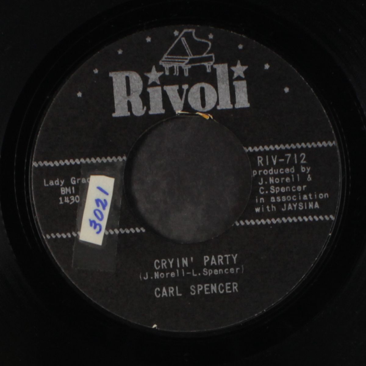 big city girl / cryin' party by CARL SPENCER
