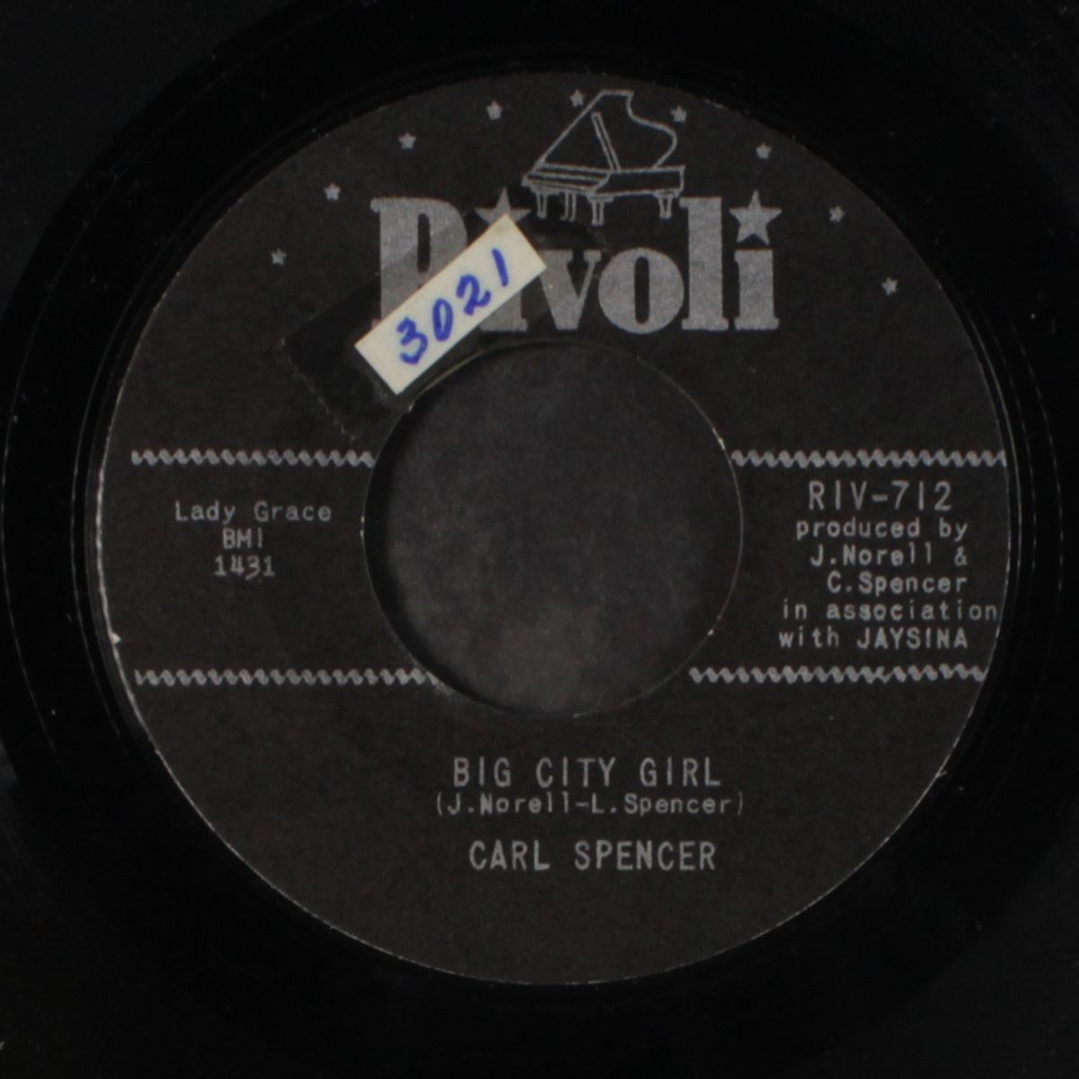 big city girl / cryin' party by CARL SPENCER