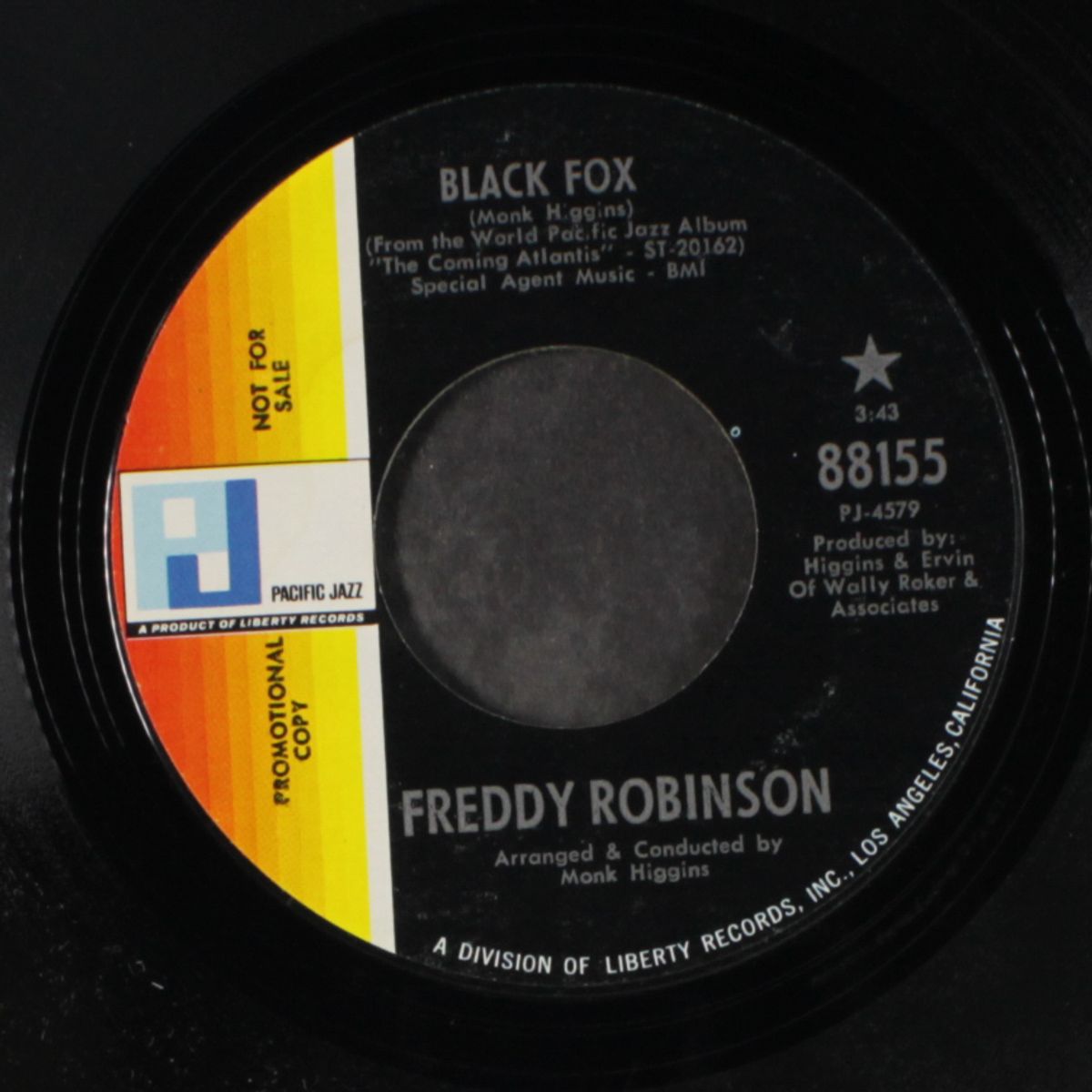 black fox / the oogum boogum song by FREDDY ROBINSON