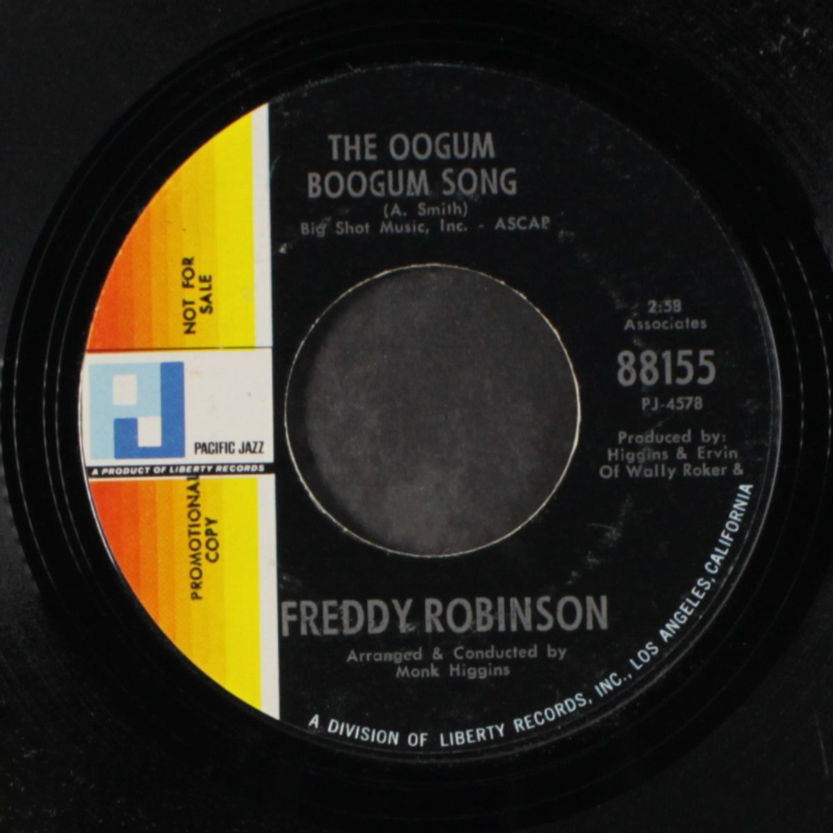 black fox / the oogum boogum song by FREDDY ROBINSON
