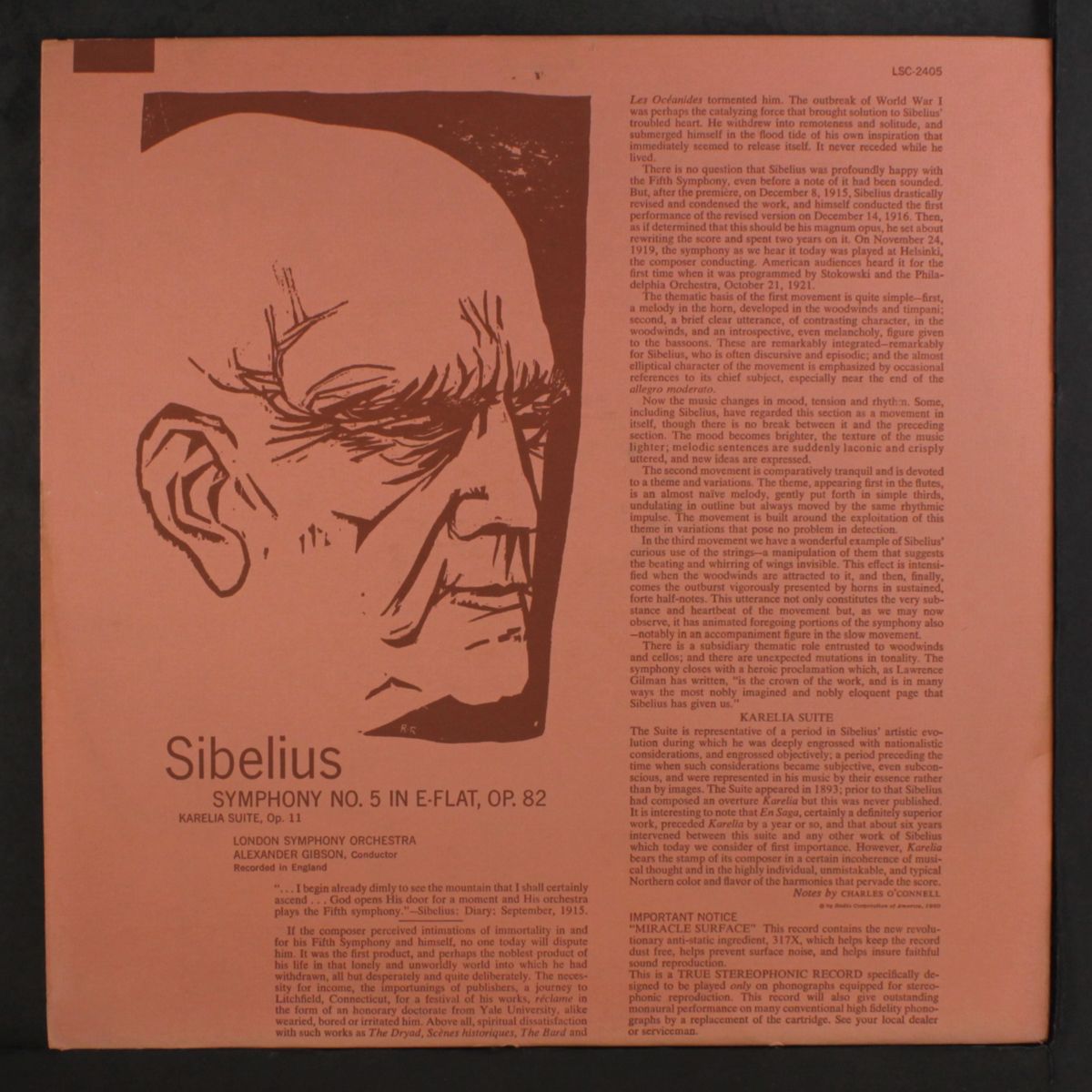 sibelius: sym 5, karelia suite, lso, gibson by ALEXANDER GIBSON / LONDON SYMPHONY