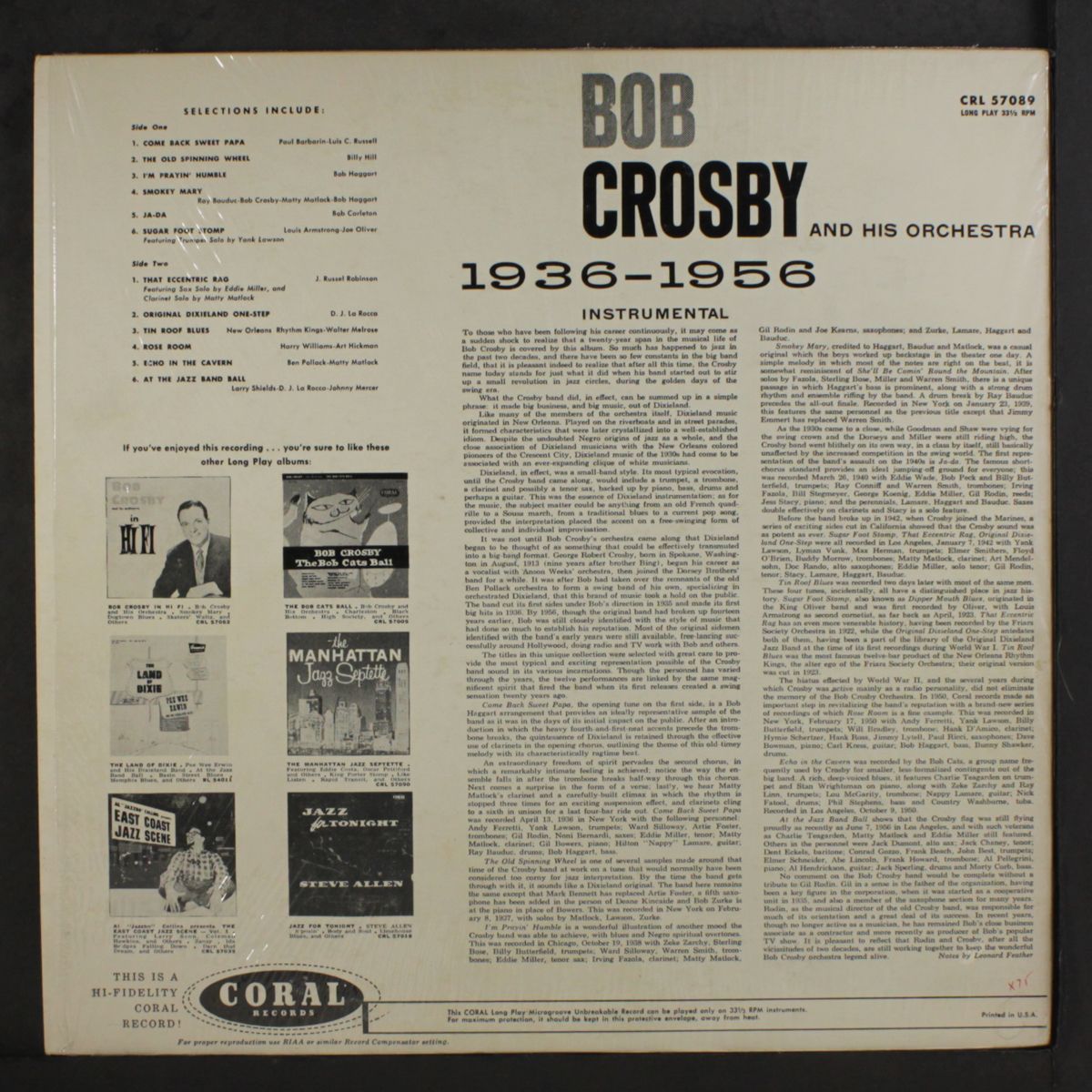 1936, 1956 by BOB CROSBY